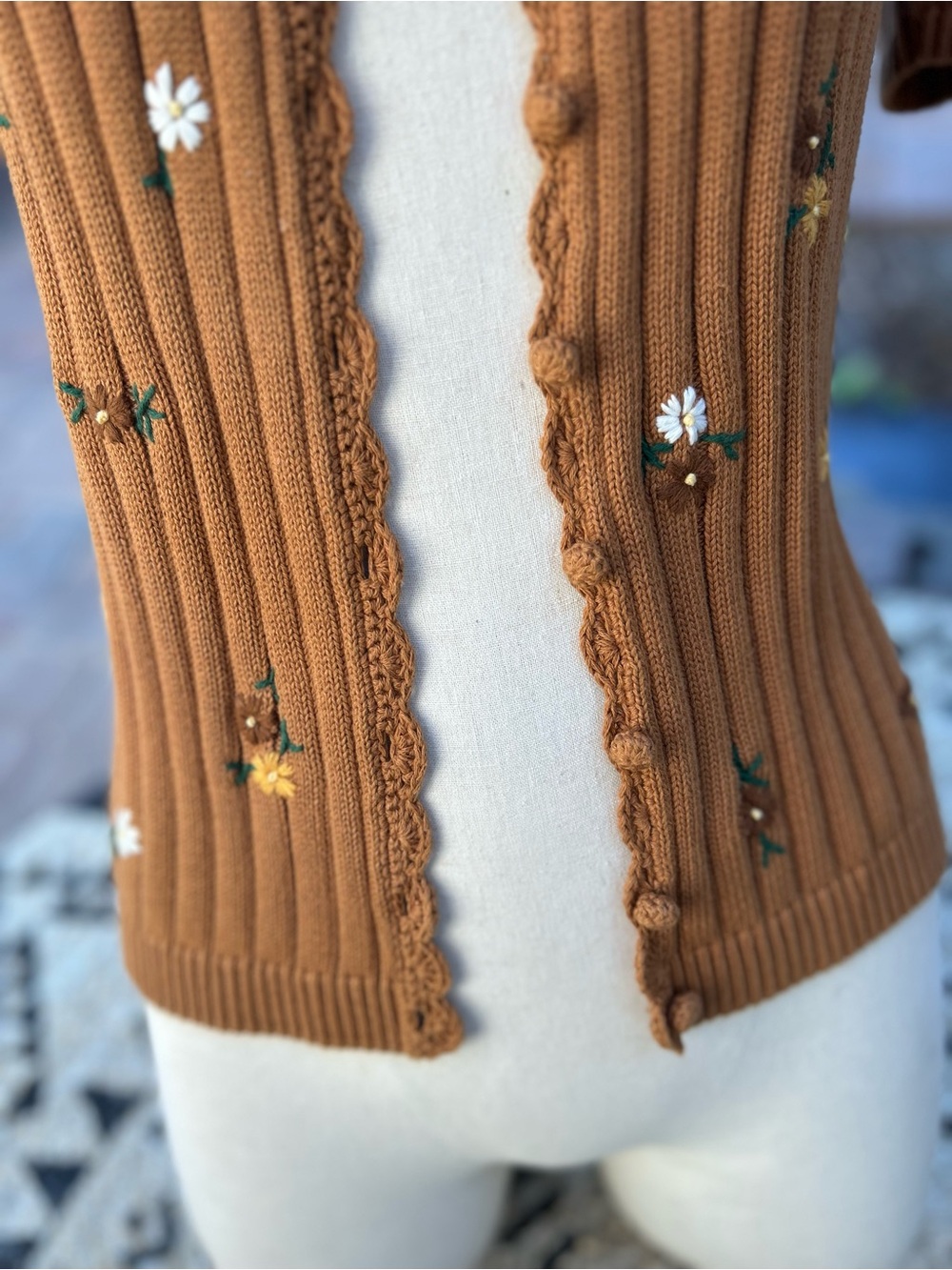 Sezane Ilane Cardigan Camel - Size S - Picture 5 of 14